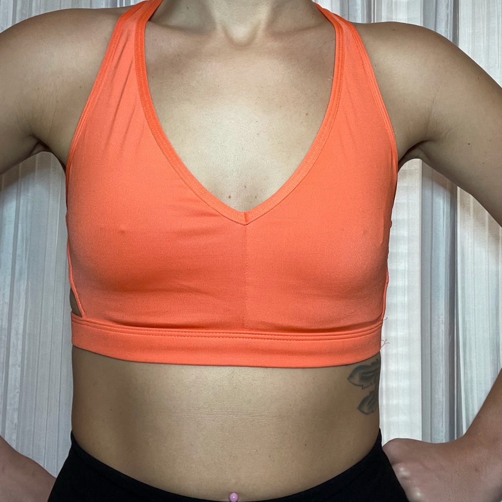 Victoria’s Secret orange sports bra size medium